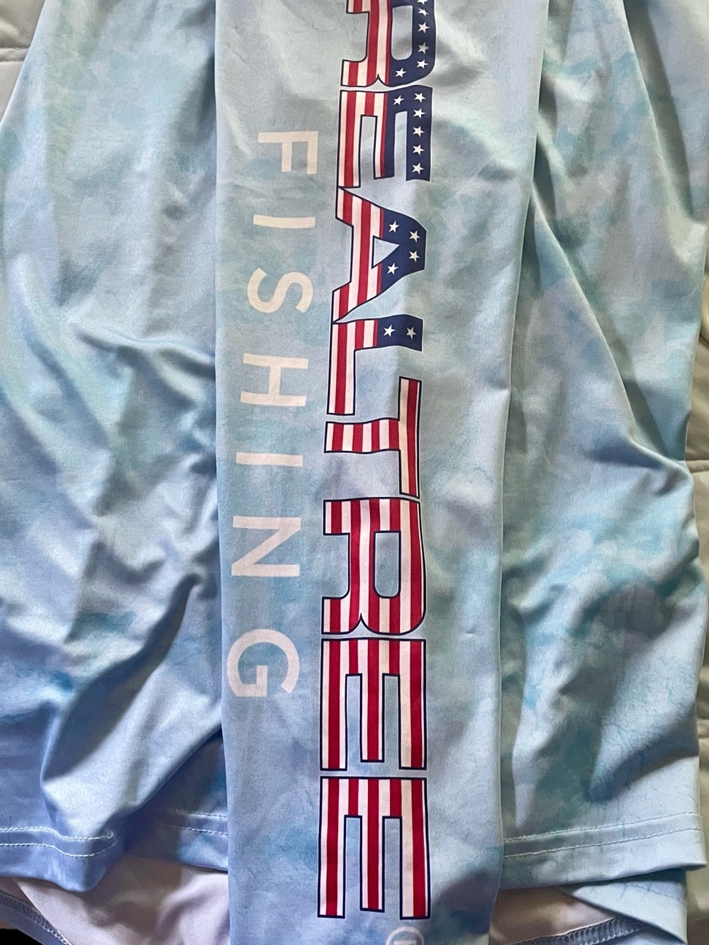 Realtree Light Blue Tie-Dye Performance Long Sleeve - Picture 3 of 4